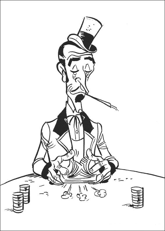 Plansa de colorat cu Lucky Luke 38 32